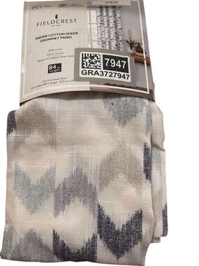 Fieldcrest Arden Cotton Sheer Grommet Panel - deep colbat 50x 84
